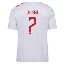 Denemarken Mathias Jensen #7 Uit tenue EK 2024 Korte Mouw